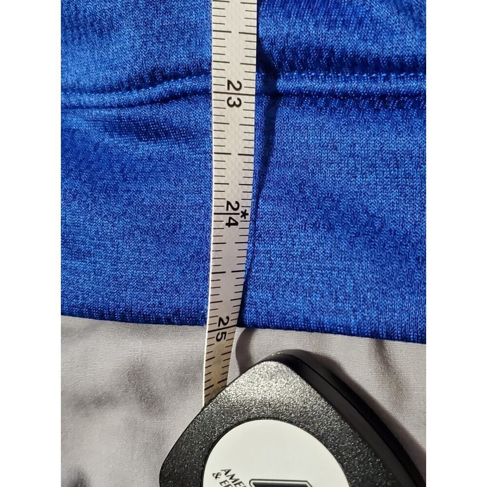 Adidas Men’s Quarter Zip Pullover Blue Athletic Training Top Size M - Picture 8 of 10
